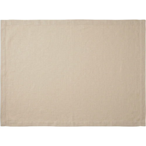 Liue Washed-Linen Rectangular Tablecloth 60 x 90 in Natural Flax - Product view